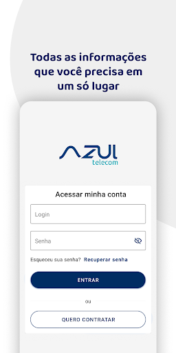 Android application AZUL TELECOM screenshort