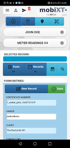 Android application URBION mobi screenshort