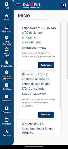 Android application Rawell Contabilidade Digital screenshort