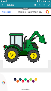 Farming Tractor Coloring