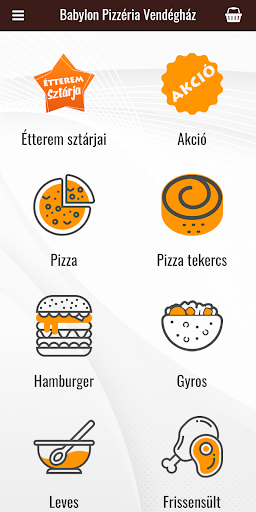 Android application Babylon Pizzéria, Vendégház screenshort