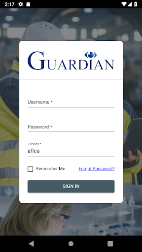 Android application Guardian - Safety Observation screenshort