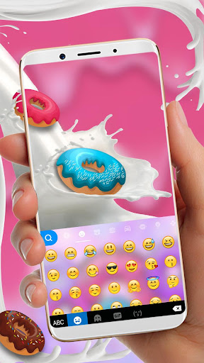 Android application Colorful Donuts Keyboard Theme screenshort