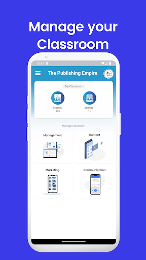 Android application Teacher Admin App screenshort