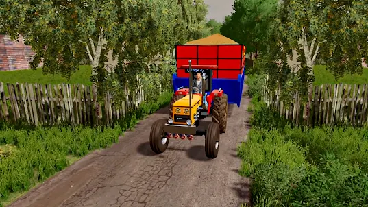 真正的農用拖拉機手推車遊戲