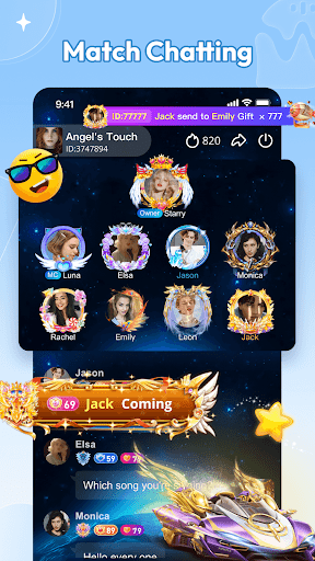 Android application Whis-Chat, Party & Game screenshort