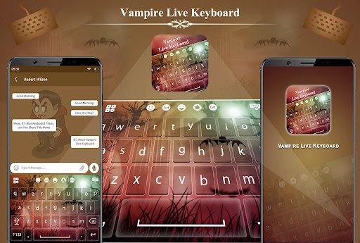 Android application Vampire Live Keyboard screenshort