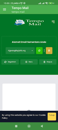 Android application Tempo Mail screenshort