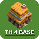 New COC Town Hall 4 Base icon