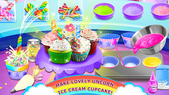 Rainbow Ice Cream - Unicorn Party Food Maker APK Premium Pro OBB screenshots 1