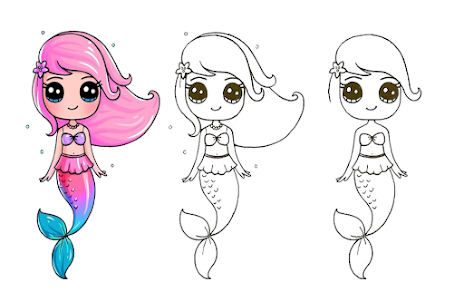 How To Draw Mermaid