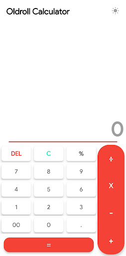 Android application Oldroll Calculator screenshort