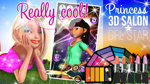 Android application Princess 3D Salon - Girl Star screenshort