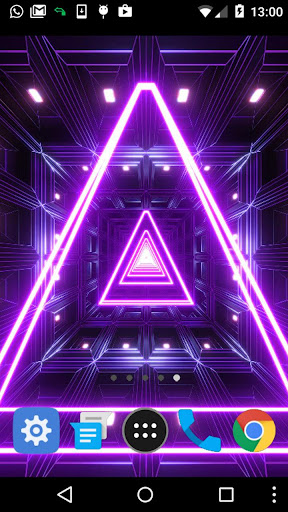 neon triangle wallpaper Screen 2