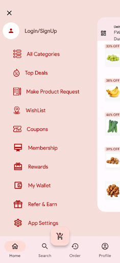 Home Basket-Online Grocery Screen 2