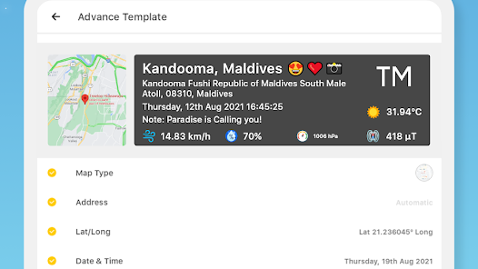 GPS Map Camera MOD APK Latest Version { LIFETIME FREE } Gallery 10