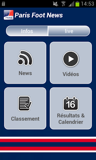 Android application Paris News screenshort