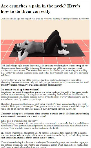 How to Do Crunches Exercises Screen 3