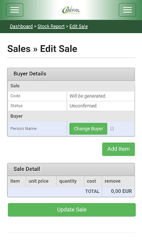 Mefal Pharma Depot - Portal Screen 2