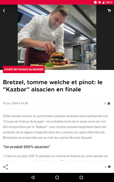 Captura de Pantalla 9 Dernières Nouvelles d'Alsace android