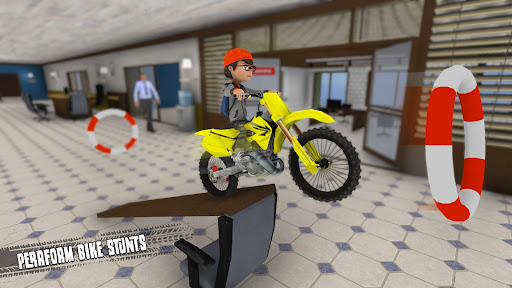 Bike Stunt Office racing  screenshots 2
