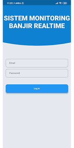 Android application Sistem Monitoring Banjir Realt screenshort