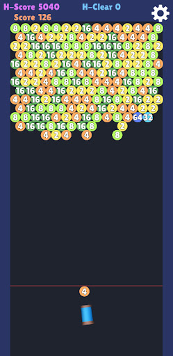 Android application bubbleshooter2048 screenshort
