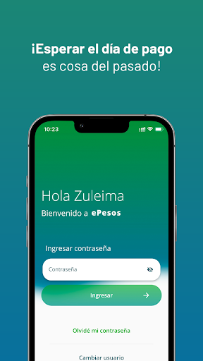 Android application ePesos screenshort