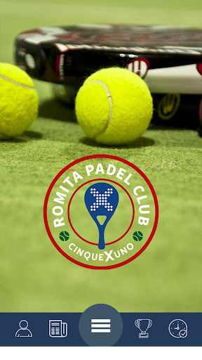 Android application RomitaPadelClub screenshort