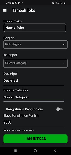 e-Trans Merchant Screen 3