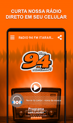 Android application Rádio 94 FM Itararé screenshort