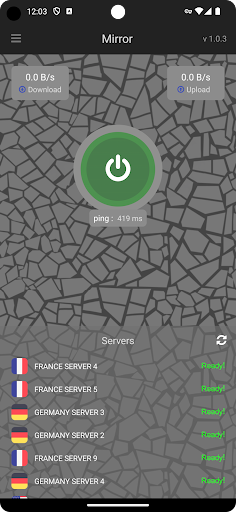 Android application Mirror VPN screenshort