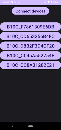 Android application TestData screenshort