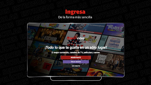 Android application Claro video screenshort