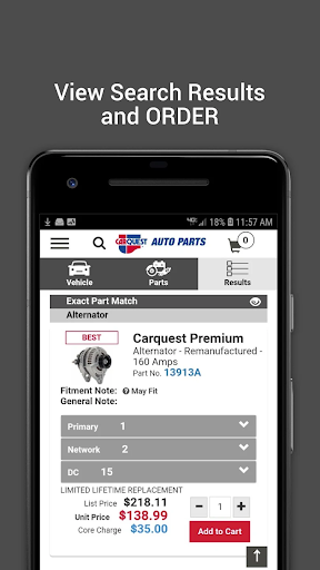 Screenshot of Carquest Professional