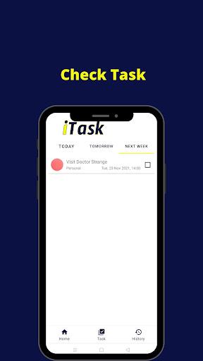 iTask Screen 3