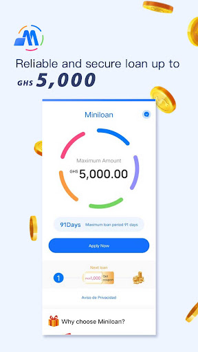 Android application Miniloan-Online Loan in Ghana screenshort
