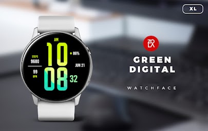 Green Digital XL Watch Face