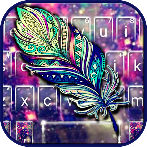 Galaxy Feather Keyboard Theme logo