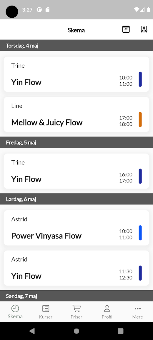 Android application Prana Flow Yoga & Terapi screenshot