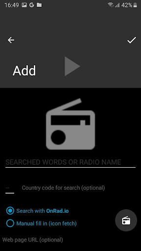 Android application Radios Françaises screenshort