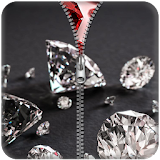 Diamonds Zipper Lock Screen icon