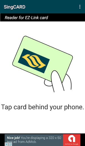 Android application SingCARD: Reader for EZ-Link screenshort