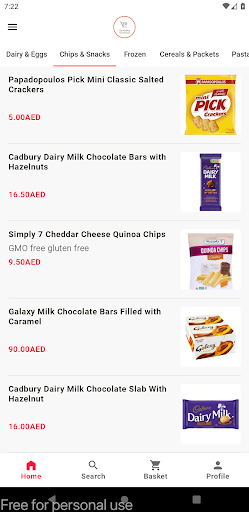Android application Quick Buy Supermarket screenshort