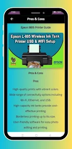 Epson l805 Printer Guide