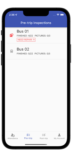 DriverTimes Screen 2