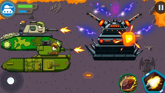 Tank battle MOD APK: Tanks War 2D (DUMB ENEMY) Download 8