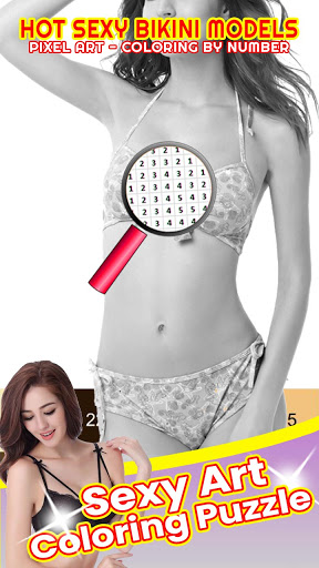 Android application Sexy Art Bikini ColorByNumber screenshort