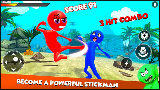 Android application Super Hero Stickman Fight Game screenshort