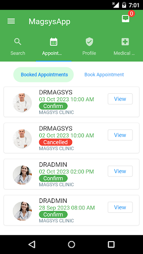 Android application MagsysApp screenshort